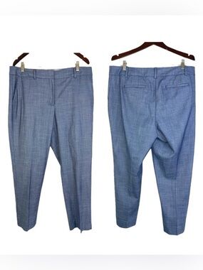 Talbots Hampshire Ankle Pants career business office plus size blue women’s 14P